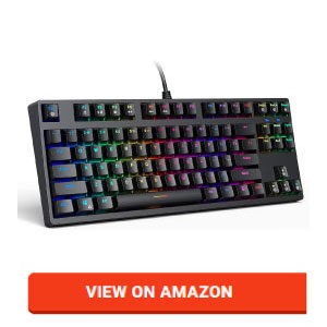 best mechanical keyboard under 50  | AUKEY Mechanical TKL Gaming Keyboard review