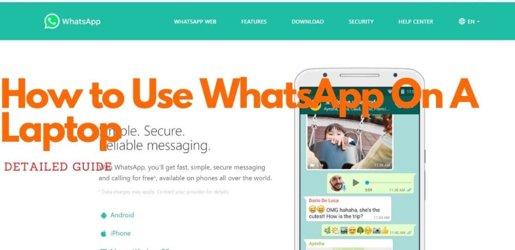 How to Use WhatsApp On A Laptop