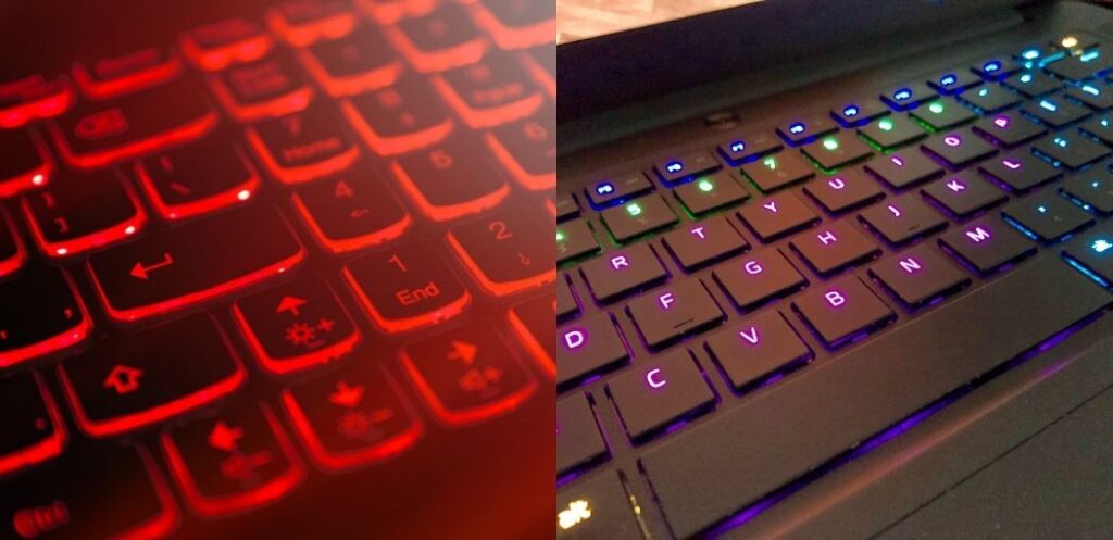 The Difference in Keyboard Design between a Gaming and a regular laptop