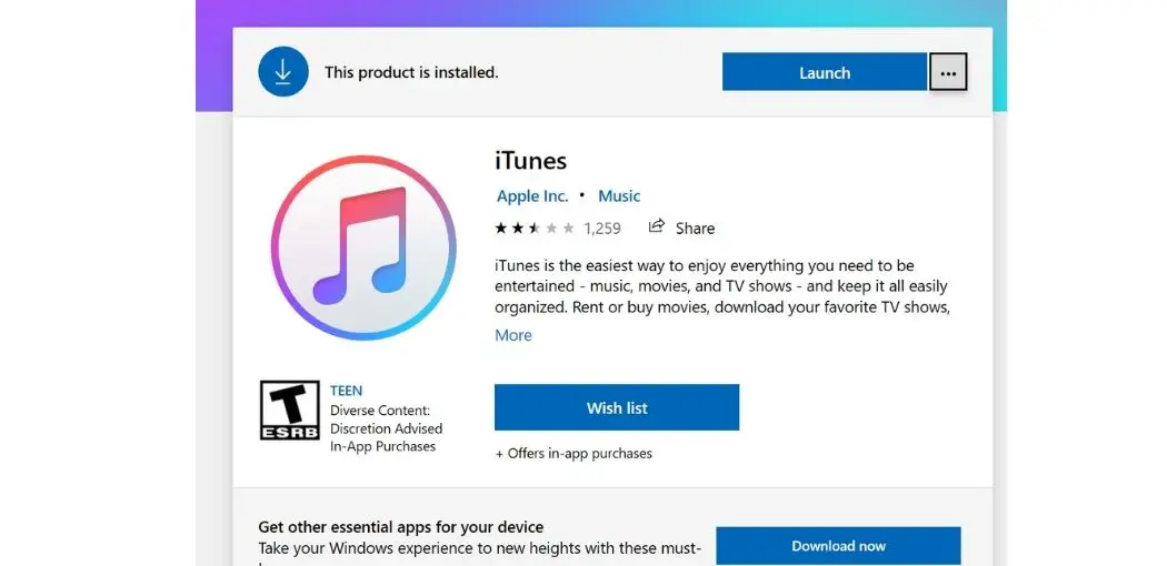 Step 2: Download the iTunes app from the Microsoft store | How to Get iTunes on Windows
