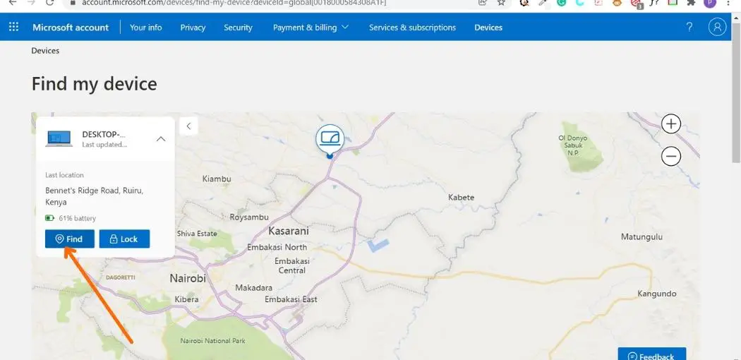 Step Four: Track Your Laptop Using Microsoft Account | How to Track a Laptop | How to Track your Laptop