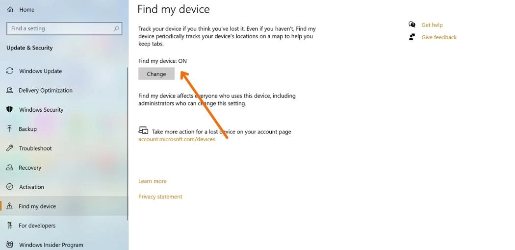 How to Track a Laptop: Best 2022 Guide | How to Track a Laptop Step Three: Enabling "Find my device" & Sign in