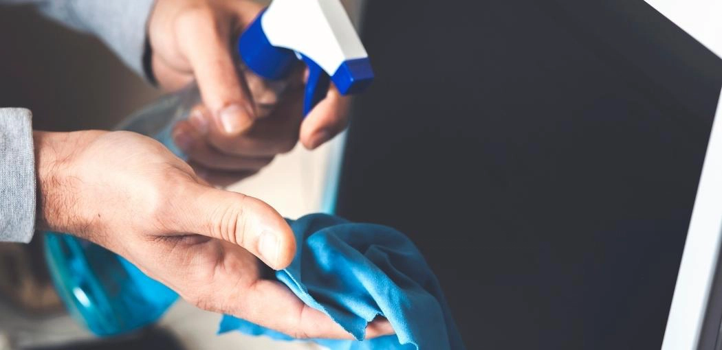 How to Clean a Laptop Screen in 4 Simple Steps and Expert Tips | How to Clean a Laptop Screen Step Three: Wet Your Cloth