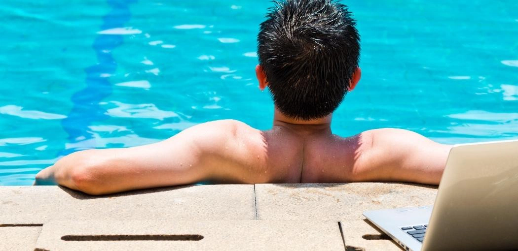 How to Use a Laptop in a Pool
