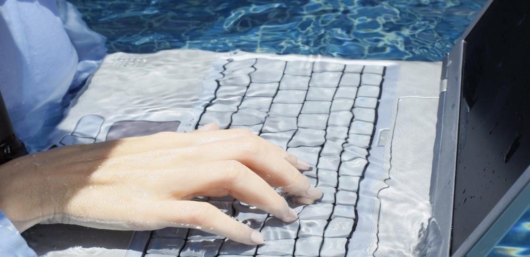 Should you use a laptop in a swimming pool?