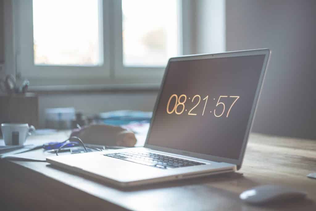 laptop into an alarm clock