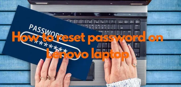 How to reset password on Lenovo laptop